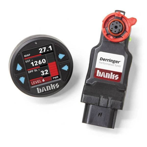 Banks Power Derringer Tuner with ActiveSafety and Banks iDash 1.8 Super Gauge 17-19 Ford 6.7