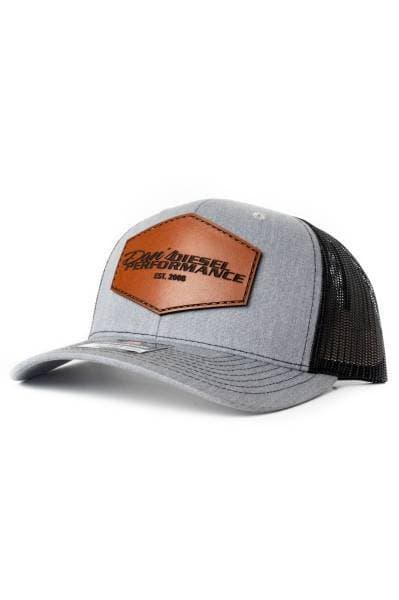 Dan’s Diesel Performance Grey Leather Patch Richardson 112 Trucker Cap