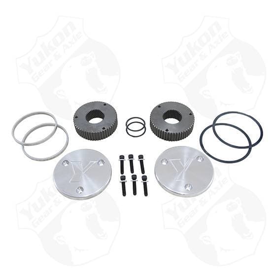 Yukon Gear Hardcore Drive Flange Kit For Dana 60 35 Spline Outer Stubs Yukon Engraved Caps